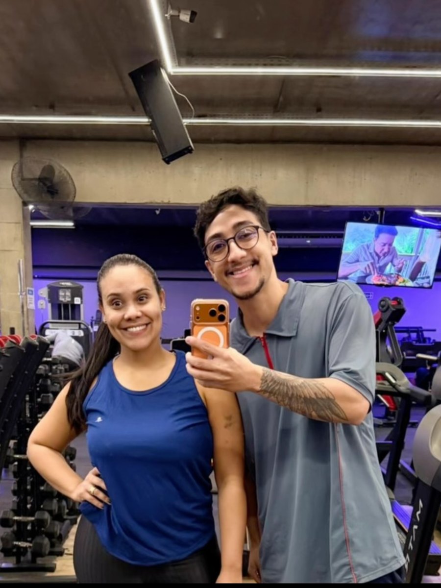 Rafael Queiroz com a aluna Dani